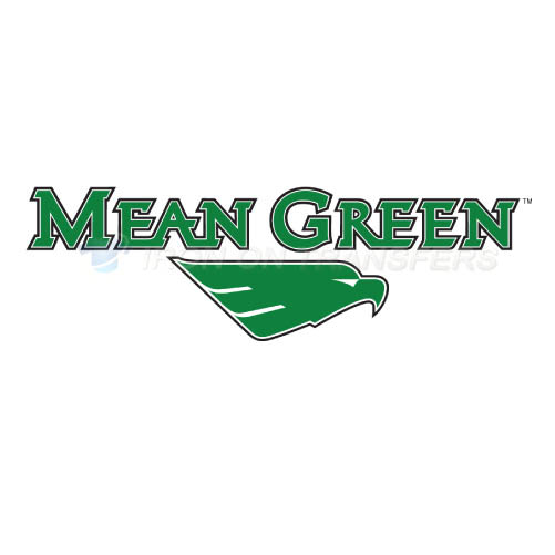 North Texas Mean Green Logo T-shirts Iron On Transfers N5621